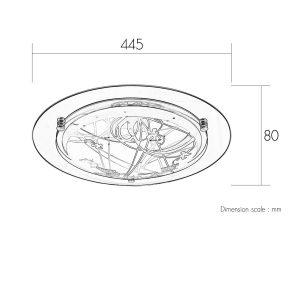 โคมไฟเพดาน รุ่น WL-Q702-32W - Image 3