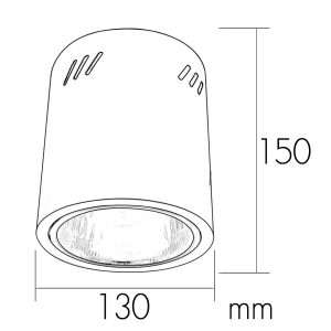 โคมไฟดาวน์ไลท์ติดลอยหน้ากลม 3/4/5 นิ้ว สีดำ-ขาว รุ่น WL-3008/4008/5008 - Image 6