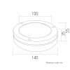 โคมไฟติดผนังภายนอก LED 3W รุ่น WL-5513-3W-3000K - Image 5
