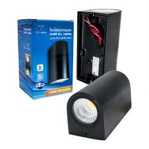 โคมไฟติดผนังภายนอก LED 10W รุ่น WL-B11-2-10W-BK - Image 3