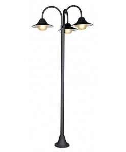 โคมไฟเสาสนามขั้ว E27=3 รุ่น WL-XX-C30914-3BK