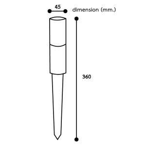 โคมไฟปักดิน LED รุ่น DU-2051/DU-2051P - Image 4