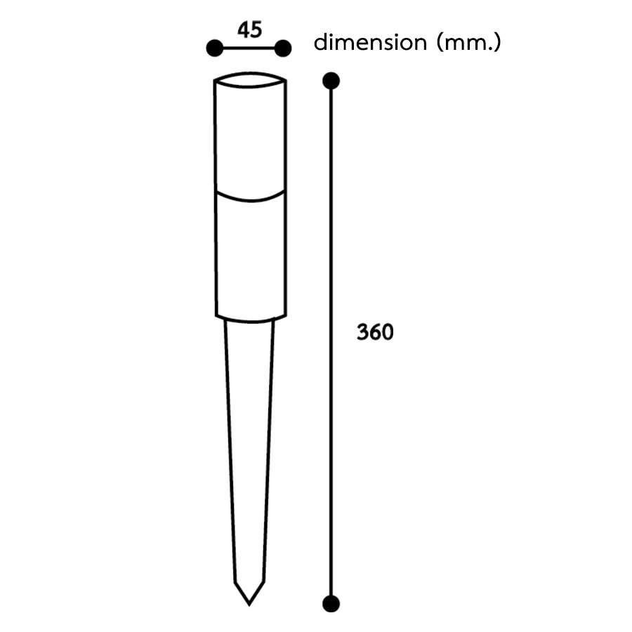 โคมไฟปักดิน LED รุ่น DU-2051/DU-2051P - Image 4