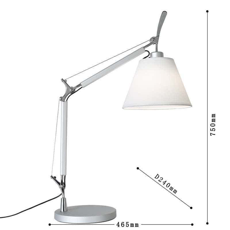 โคมไฟตั้งโต๊ะ สีเงิน ขั้ว E27 รุ่น WL-C4850-1CH - Image 4
