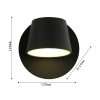 โคมไฟหัวเตียง โคมไฟติดผนังภายใน LED 3W แสงวอร์ม WarmWhite รุ่น WL-C3849-1P-165BK/173WH - Image 3