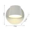โคมไฟหัวเตียง โคมไฟติดผนังภายใน LED 3W แสงวอร์ม WarmWhite รุ่น WL-C3849-1P-165BK/173WH - Image 4