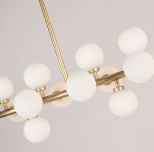 โคมไฟช่อแก้วสไตล์ Nordic สีทอง ขั้วG9 รุ่น WL-C1923-16C-P146 - Image 5