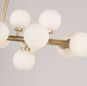 โคมไฟช่อแก้วสไตล์ Nordic สีทอง ขั้วG9 รุ่น WL-C1923-16C-P146 - Image 4