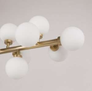 โคมไฟช่อแก้วสไตล์ Nordic สีทอง ขั้วG9 รุ่น WL-C1923-16C-P146 - Image 3