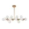 โคมไฟช่อแก้วสไตล์ Nordic สีทอง ขั้วG9 รุ่น WL-C1923-16C-P146 - Image 2