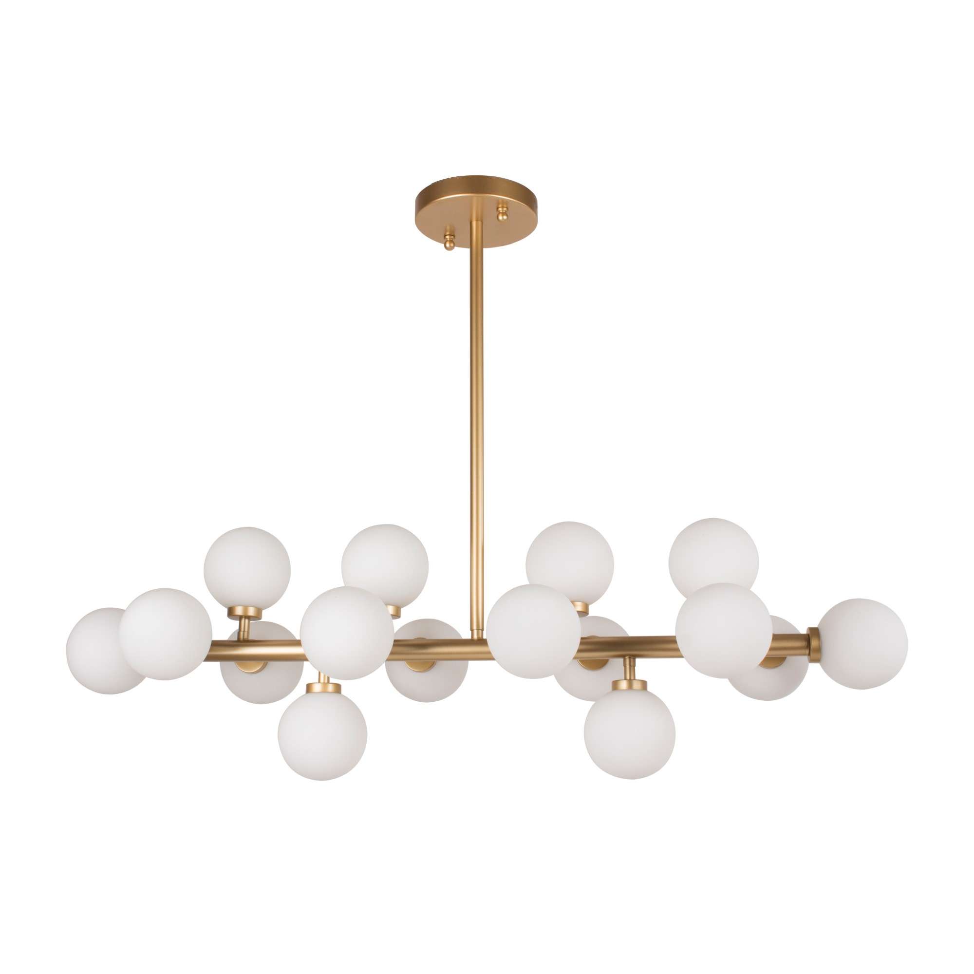 โคมไฟช่อแก้วสไตล์ Nordic สีทอง ขั้วG9 รุ่น WL-C1923-16C-P146 - Image 2