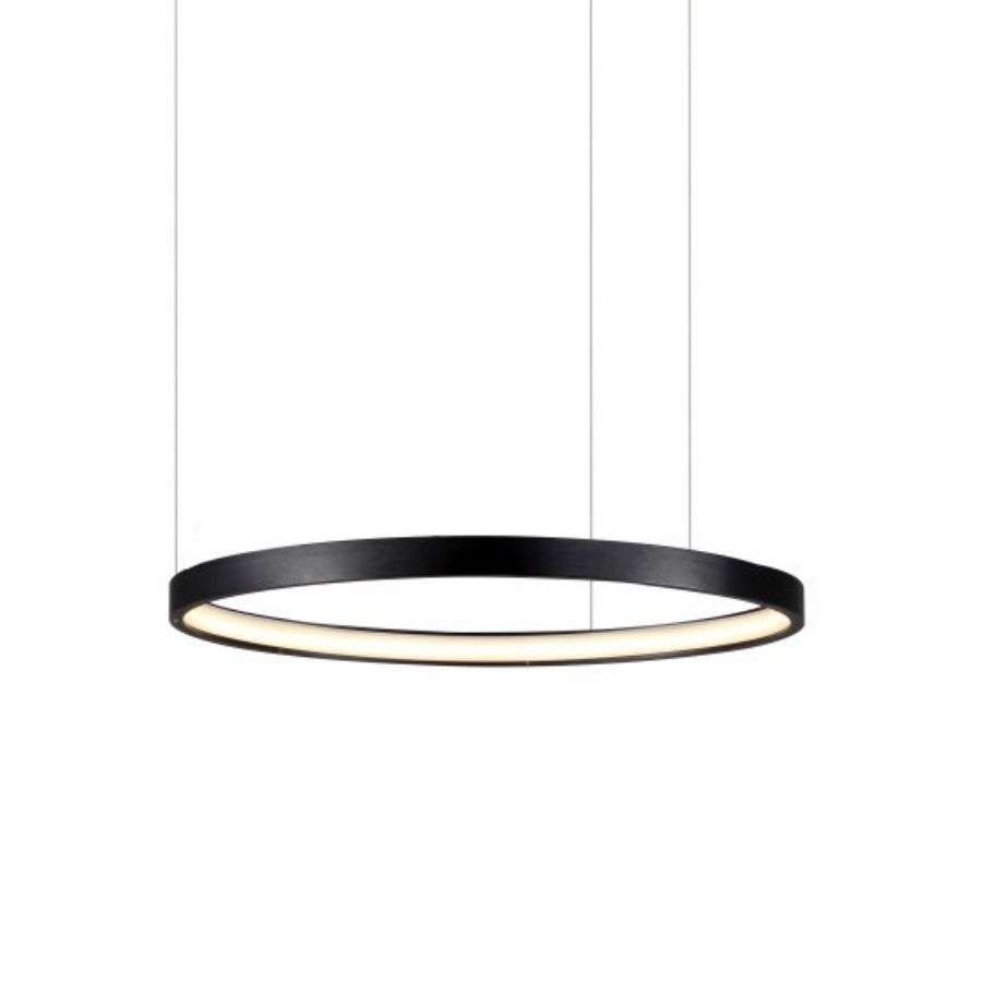 โคมไฟห้อยสลิง โคมไฟระย้า LED 60CM 38W แสงขาว/วอร์ม/คูลไวท์ รุ่น WL-C1965-600P12-BK