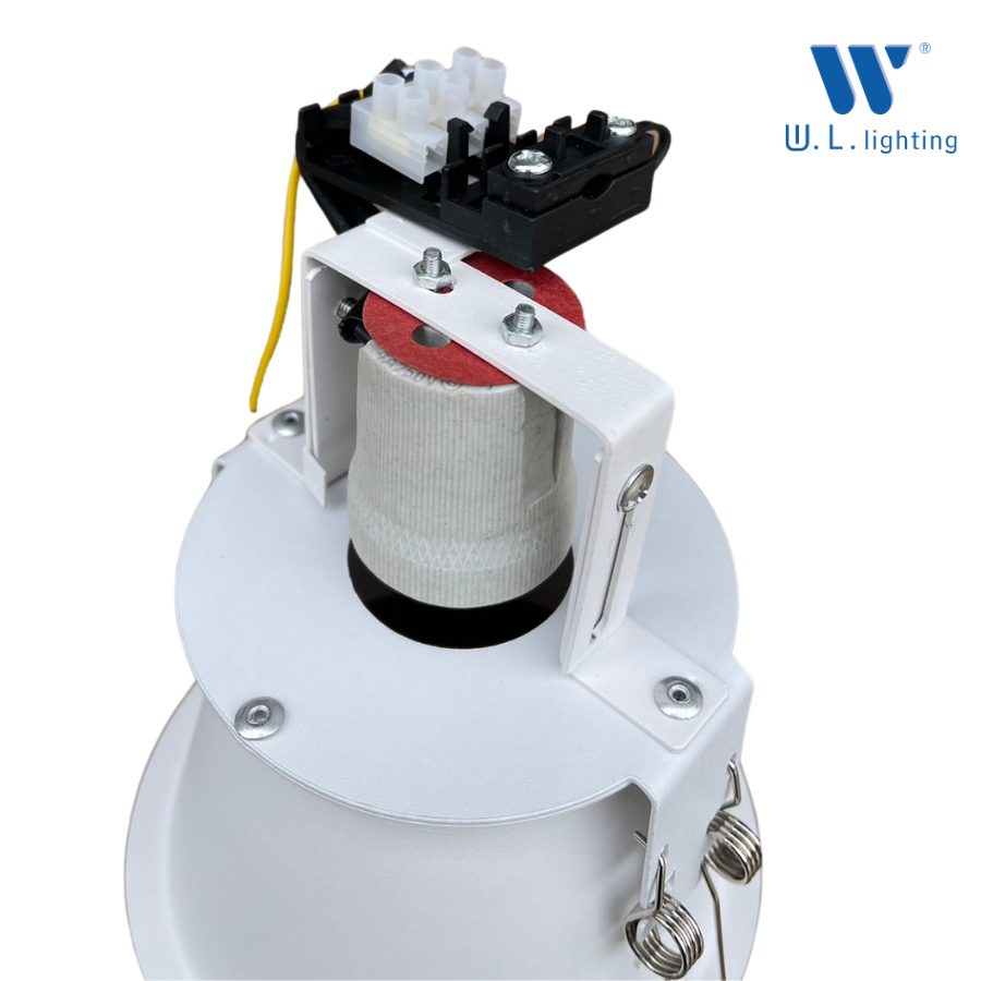 โคมไฟ ดาวน์ไลท์ ขั้วE27 ขอบบาง สีขาว WL-J5002-AL-WH - Image 3
