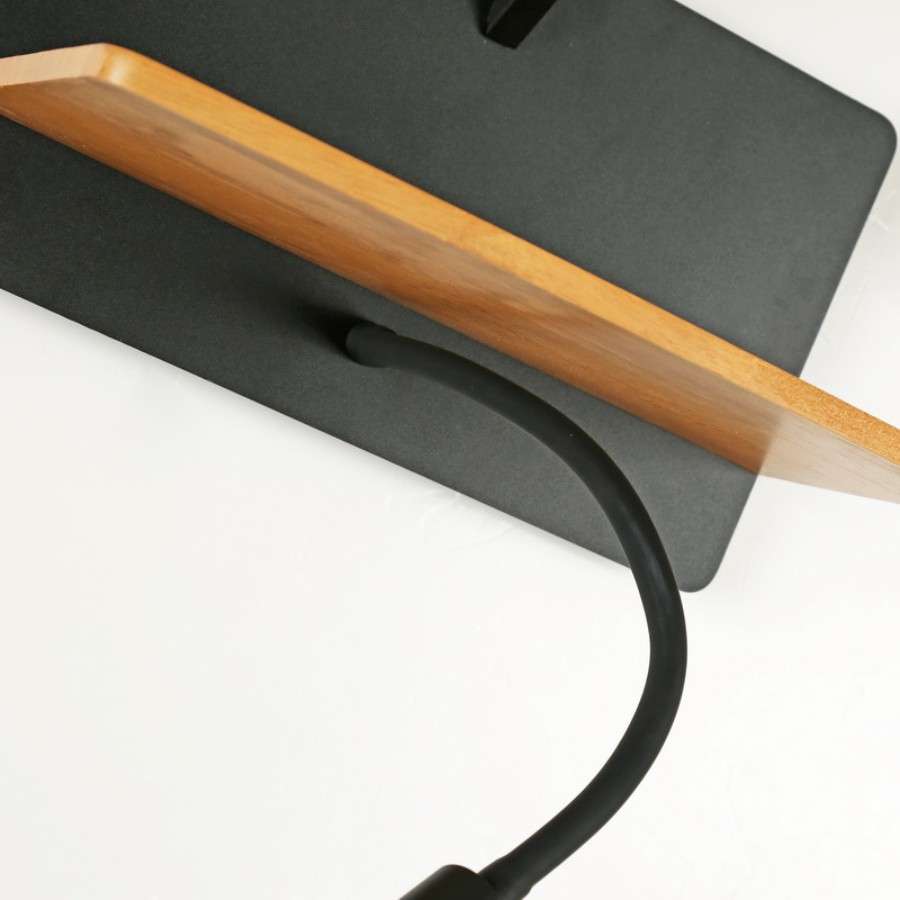 โคมไฟกิ่ง โคมไฟติดผนังภายใน สีดำ ขั้ว E27x1+LED รุ่น WL-C3862-1P12-BK - Image 3