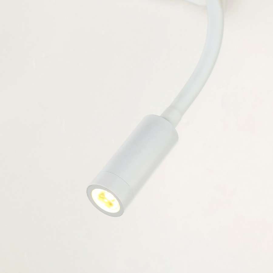 โคมไฟกิ่ง ไฟติดผนังภายใน สีขาว ขั้ว E27x1+LED รุ่น WL-C3862-1P82-WH - Image 4