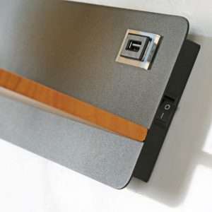 โคมไฟกิ่ง ติดผนังภายใน สีดำ ขั้ว E27x1 รุ่น WL-C3861-1P12-BK - Image 3