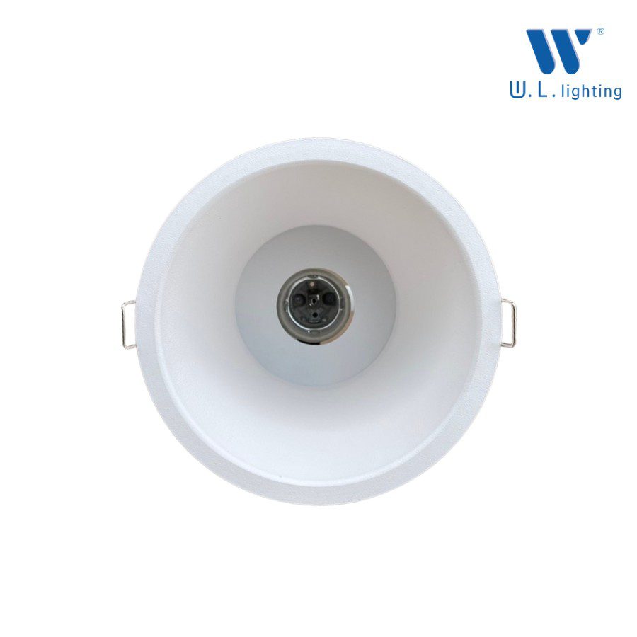 โคมไฟ ดาวน์ไลท์ ขั้วE27 ขอบบาง สีขาว WL-J5002-AL-WH - Image 2