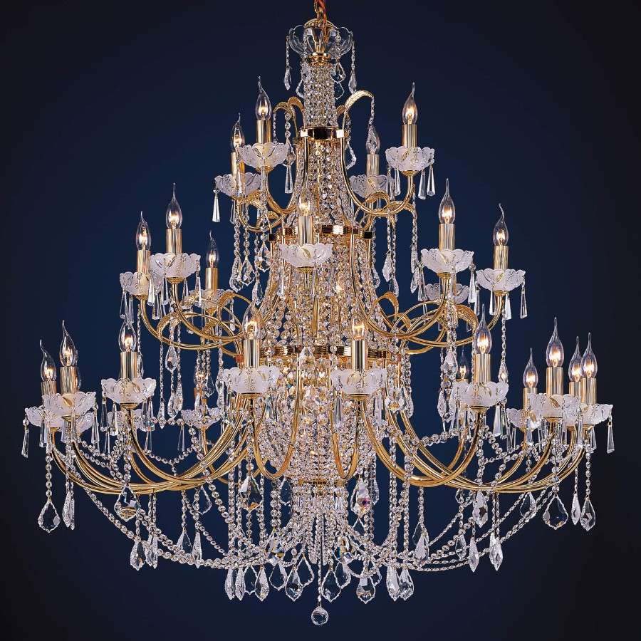 โคมไฟช่อคริสตัล Chandelier รุ่น WL-61385-16+8+4+3+3K58
