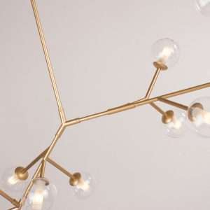 โคมไฟช่อแก้วสไตล์ Nordic สีทอง ขั้วG9 รุ่น WL-C1922-17C-P160 - Image 4