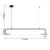 โคมไฟห้อยเดิร์น LED 30W แสงวอร์ม รุ่น WL-C1919-1000P-BK - Image 3