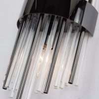 โคมไฟกิ่งติดผนังภายใน Modern Luxury wall lamp รุ่น WL-C1967-180BK E14x2