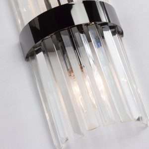 โคมไฟกิ่ง โคมไฟติดผนังภายใน Modern Luxury wall lamp รุ่น WL-C1968-170BK E14x2