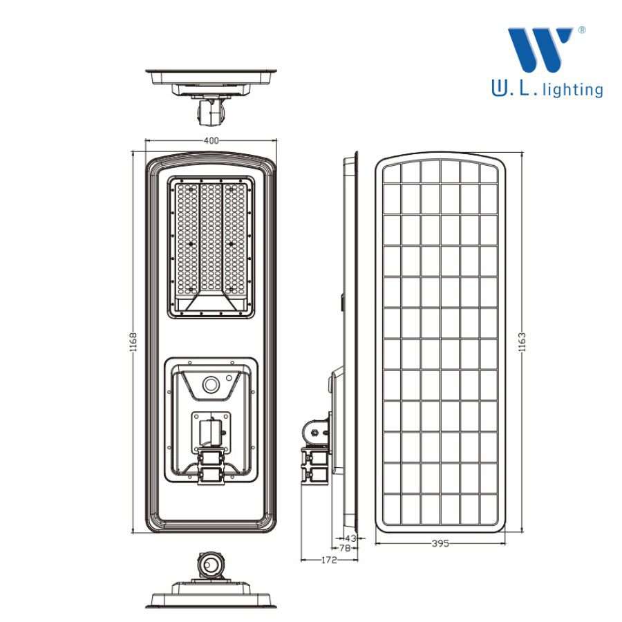 ไฟถนนโซล่าเซลล์ All in one รุ่น WL-ST1873-213W - Image 3