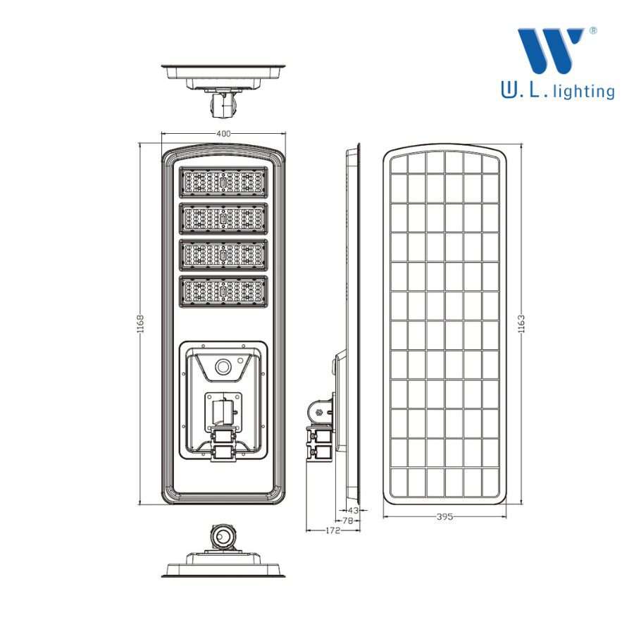 โคมไฟโซล่าเซลล์ All in one รุ่น WL-ST1874-200W - Image 3