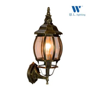 โคมไฟกิ่ง โคมไฟติดผนังภายนอก ขั้ว E27 รุ่น WL-A82-BK/BG สีดำ/สีดำปัดทอง - Image 3