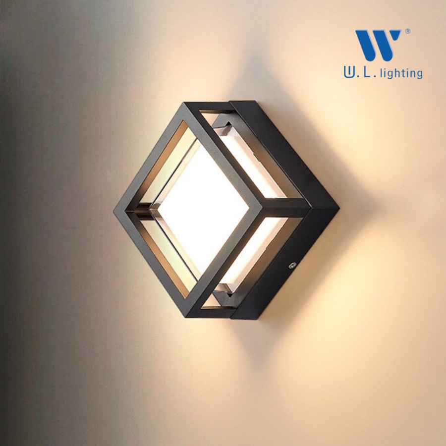 โคมไฟภายนอก Outdoor Lighting โคมไฟติดผนังภายนอก LED 12W (3000K) รุ่น WL-A093-BK - Image 2