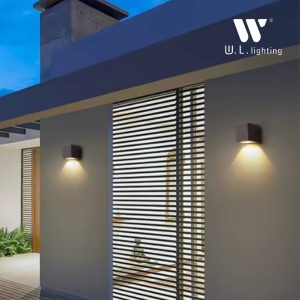 โคมไฟติดผนังภายนอก เหลี่ยม ขั้ว GU10 ส่องทางเดียว รุ่น WL-B14-1-GU10-BK - Image 2