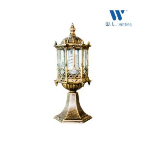 โคมไฟหัวเสา ไฟภายนอก ขั้ว E27 รุ่น WL-BH1054-S-BK/BG [สีดำ/ดำปัดทอง]