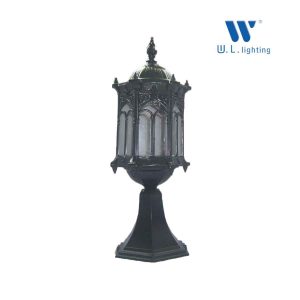 โคมไฟหัวเสา ไฟภายนอก ขั้ว E27 รุ่น WL-BH1054-S-BK/BG [สีดำ/ดำปัดทอง]