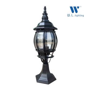 โคมไฟหัวเสา โคมไฟภายนอก ขั้วE27 สีดำ รุ่นWL-BH82-BK