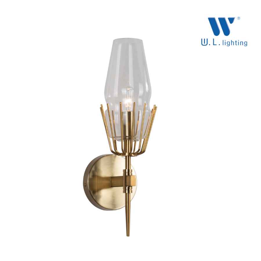 โคมไฟกิ่งติดผนังภายใน Modern Luxury wall lamp รุ่น WL-C1979-1KG ขั้ว E14x1