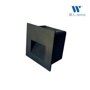 โคมไฟติดผนังภายนอก LED 3W (3000K) สีดำ รุ่น WL-GS004-3W-BK