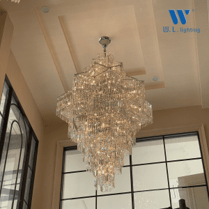 โคมไฟคริสตัล โถงบันได รุ่น WL-6086-1400-CH