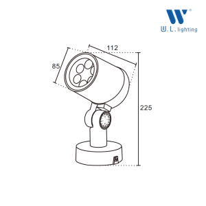 โคมไฟส่องต้นไม้ LED 12W รุ่น WL-JP015-12W - Image 3