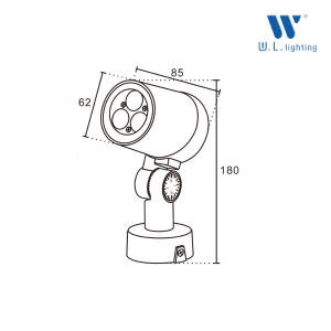โคมไฟส่องต้นไม้ LED 6W รุ่น WL-JP015-6W - Image 3