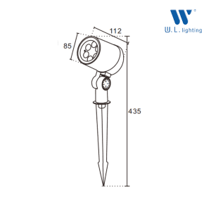 โคมไฟส่องต้นไม้ LED 12W รุ่น WL-JP016-12W