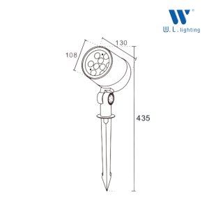 โคมไฟส่องต้นไม้ LED 18W รุ่น WL-JP016-18W