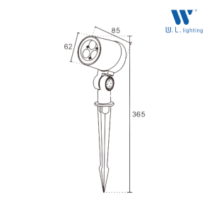 โคมไฟส่องต้นไม้ LED 6W รุ่น WL-JP016-6W - Image 2