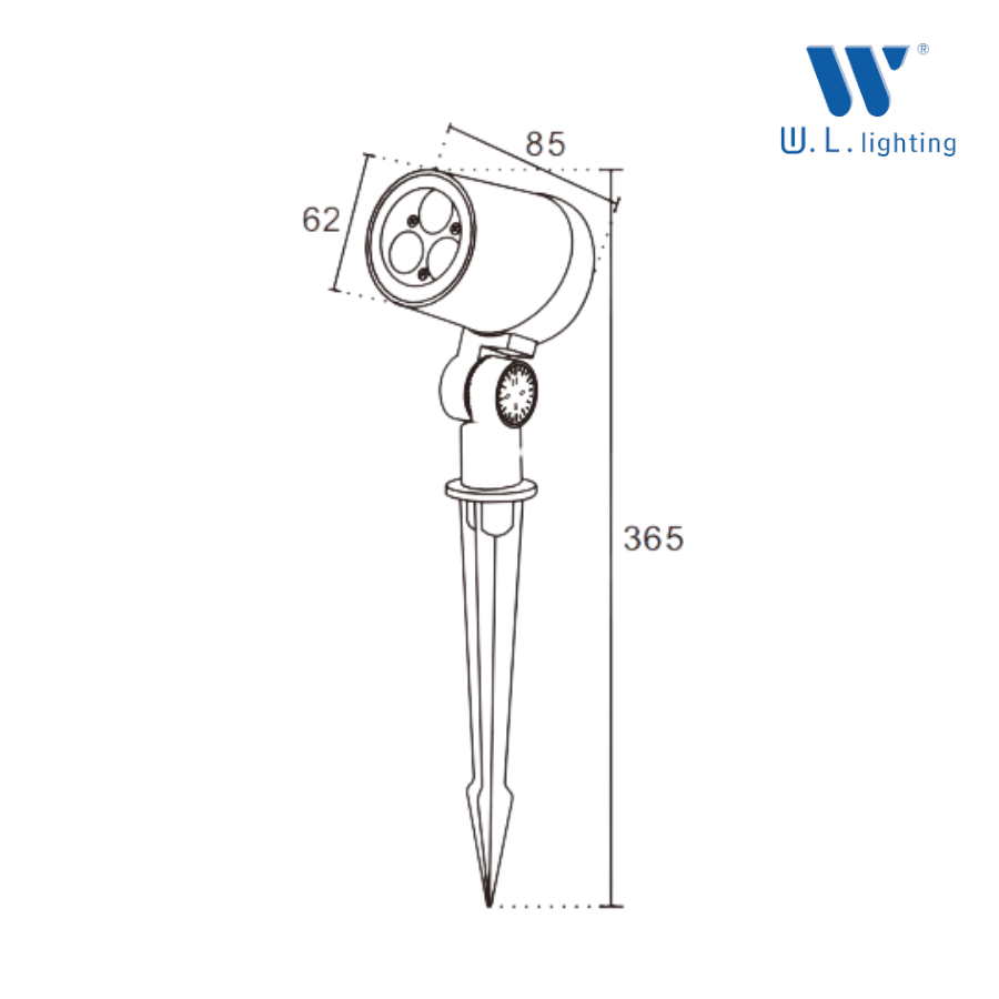 โคมไฟส่องต้นไม้ LED 6W รุ่น WL-JP016-6W - Image 2
