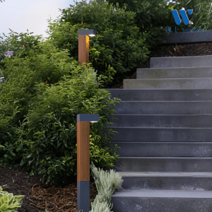 โคมไฟสนามลายไม้ WL-F2607-10W-100CM-WD