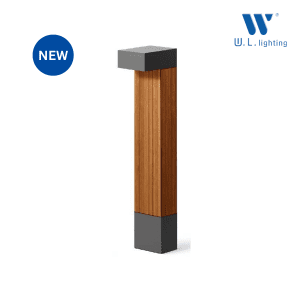 โคมไฟสนามลายไม้  WL-F2607-10W-100CM-WD