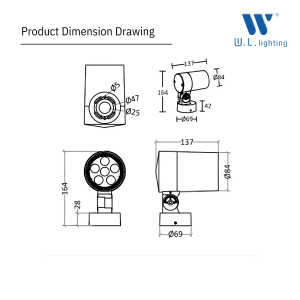 โคมไฟส่องต้นไม้ LED 15W รุ่น WL-JP017-15W