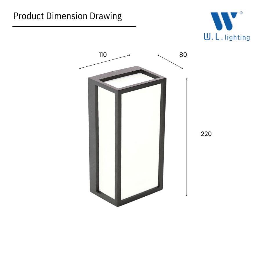 โคมไฟผนังภายนอก รุ่น WL-A013-12W-3000K - Image 3