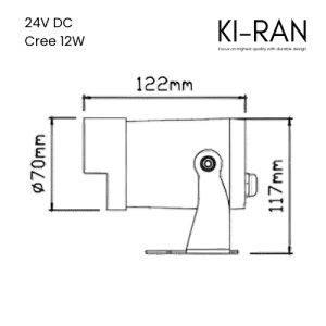 โคมไฟส่องต้นไม้ ไฟปักดิน 12วัตต์ รุ่น EGIS-H-12W
