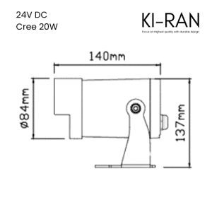 โคมไฟส่องต้นไม้ ไฟปักดิน 20วัตต์ รุ่น EGIS-H-20W