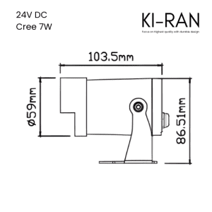 โคมไฟส่องต้นไม้ ไฟปักดิน 7วัตต์ รุ่น EGIS-H-7W